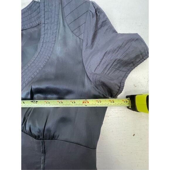 Sundance Gray Silk Blend Midi Dress Size 6 - Picture 7 of 7